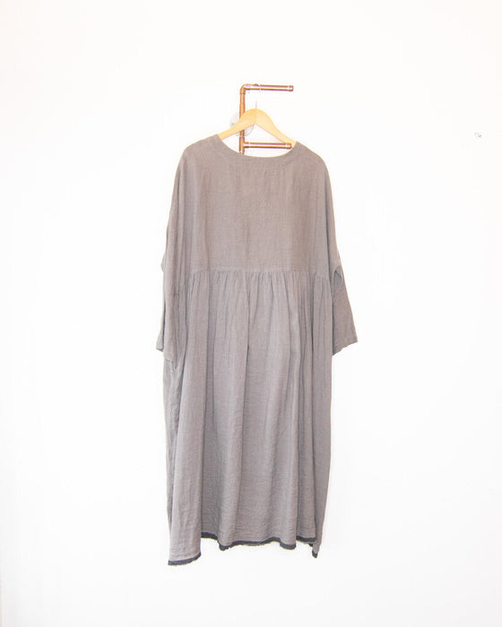Linen Long Sleeve Dress