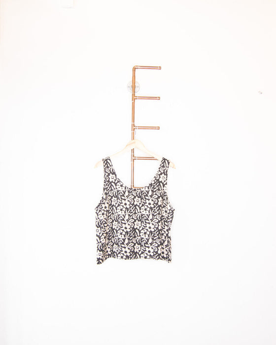 Floral Silk Blend Tank
