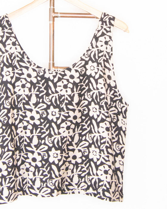 Floral Silk Blend Tank
