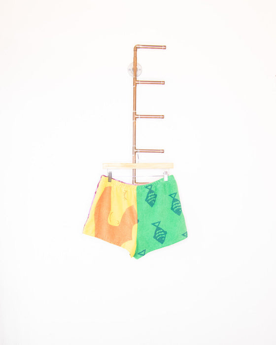 Color Block Terry Shorts