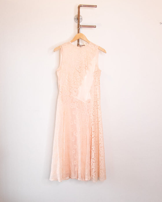 Lace Drop Waist Sleeveless Dress