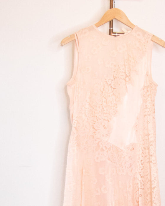 Lace Drop Waist Sleeveless Dress