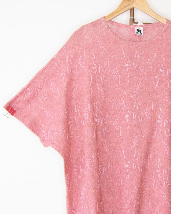 Metallic Knit Lace Dress