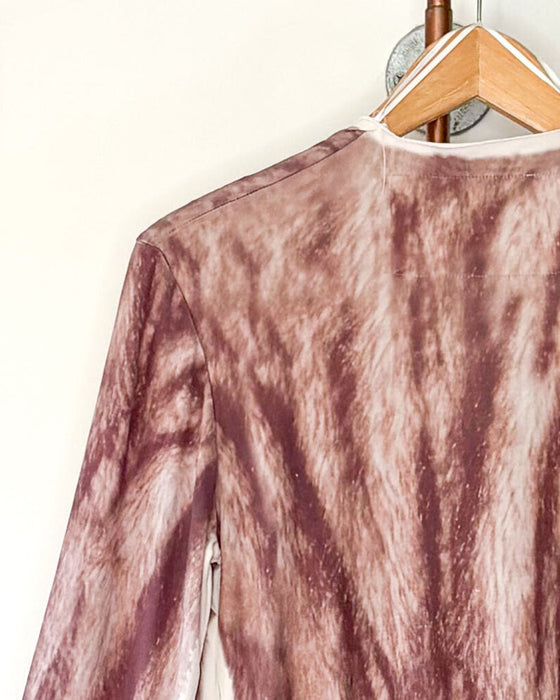 Trompe-l'œil Silk Wrap Dress