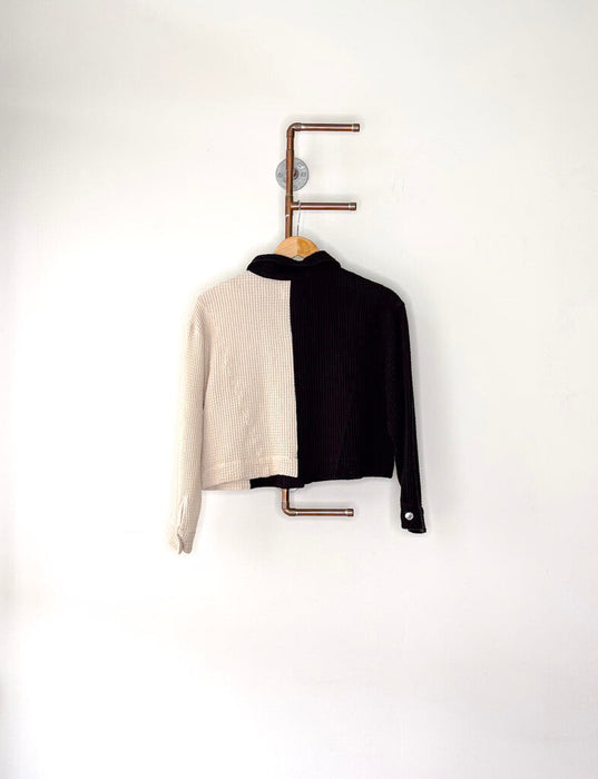 Waffle Color Block "Oribu" Jacket