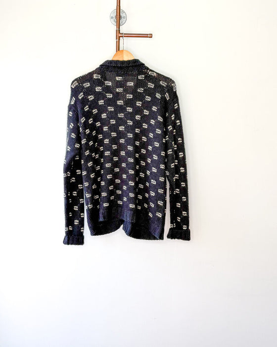 Vintage Italian Cashmere Zip-Up Cardigan