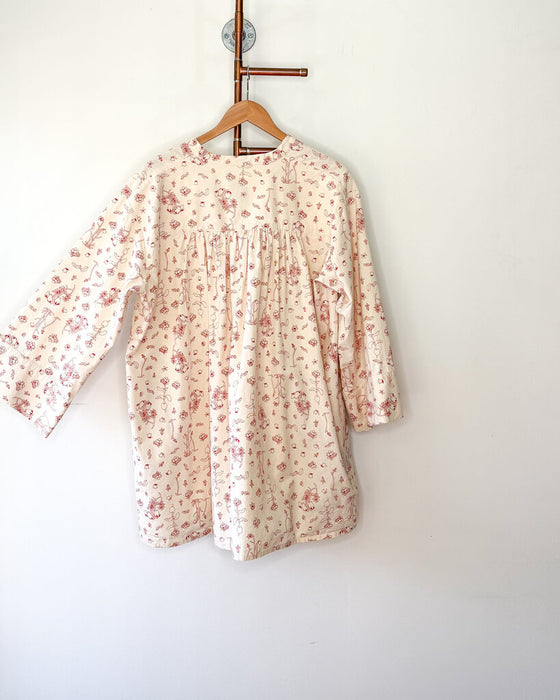 "Abi" Floral Canvas Tunic Dress