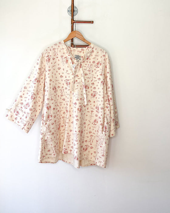 "Abi" Floral Canvas Tunic Dress