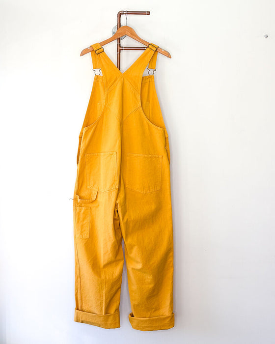 Wheat Gold Organic Cotton Canvas Overalls
